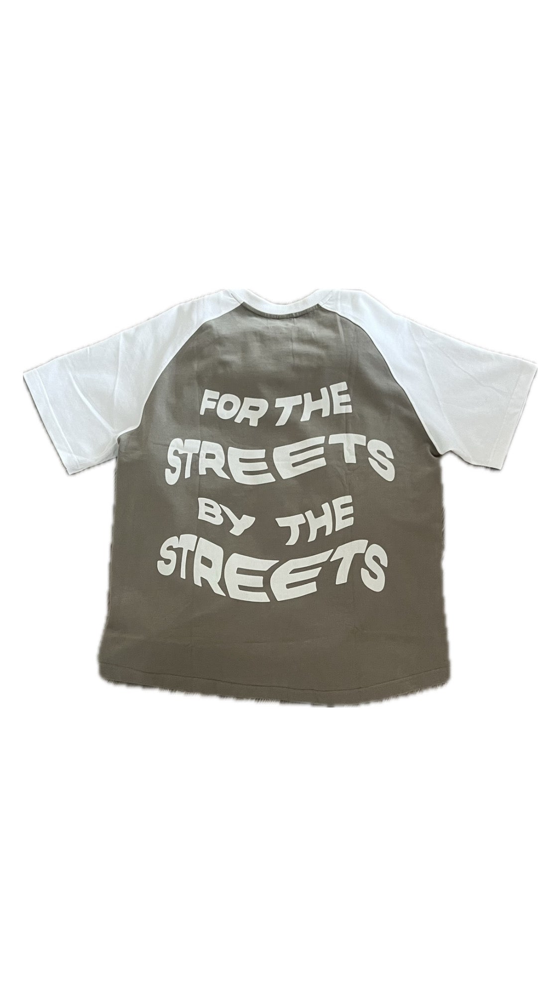 Green Grey and Beige Raglan tee